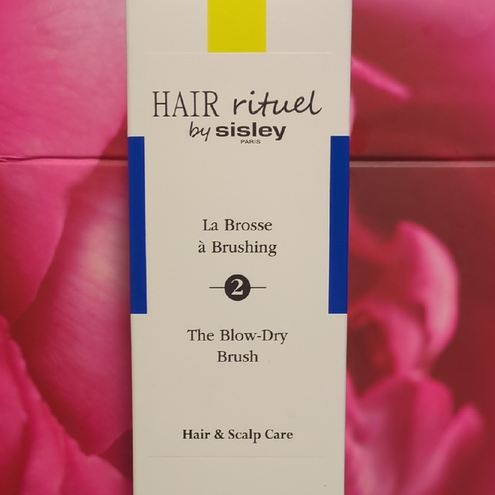 Sisley Hair Rituel Blow-Dry Brush with Blue and Yellow Accents